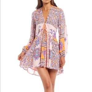 Free People Mixin' It Up mini dress